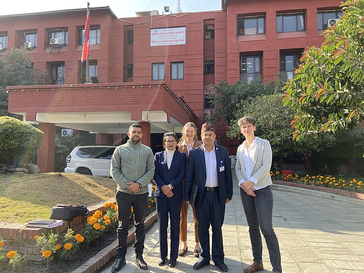 Group photo of the Visit to Nepal